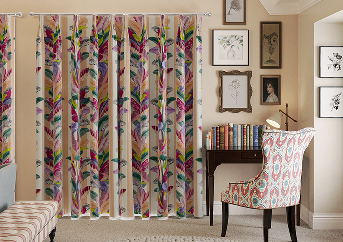 Palm Springs, Peach Stripe - Made To Measure Curtains - Image 7
